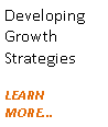 Text Box: Developing Growth StrategiesLEARN MORE...